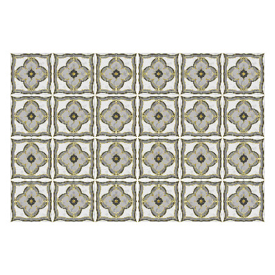 Samolepka na dlaždice Ornamenty v mřížce