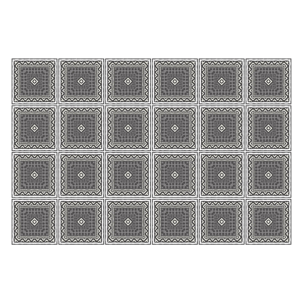 Samolepka na dlaždice Čtvercové dlaždice s ornamenty