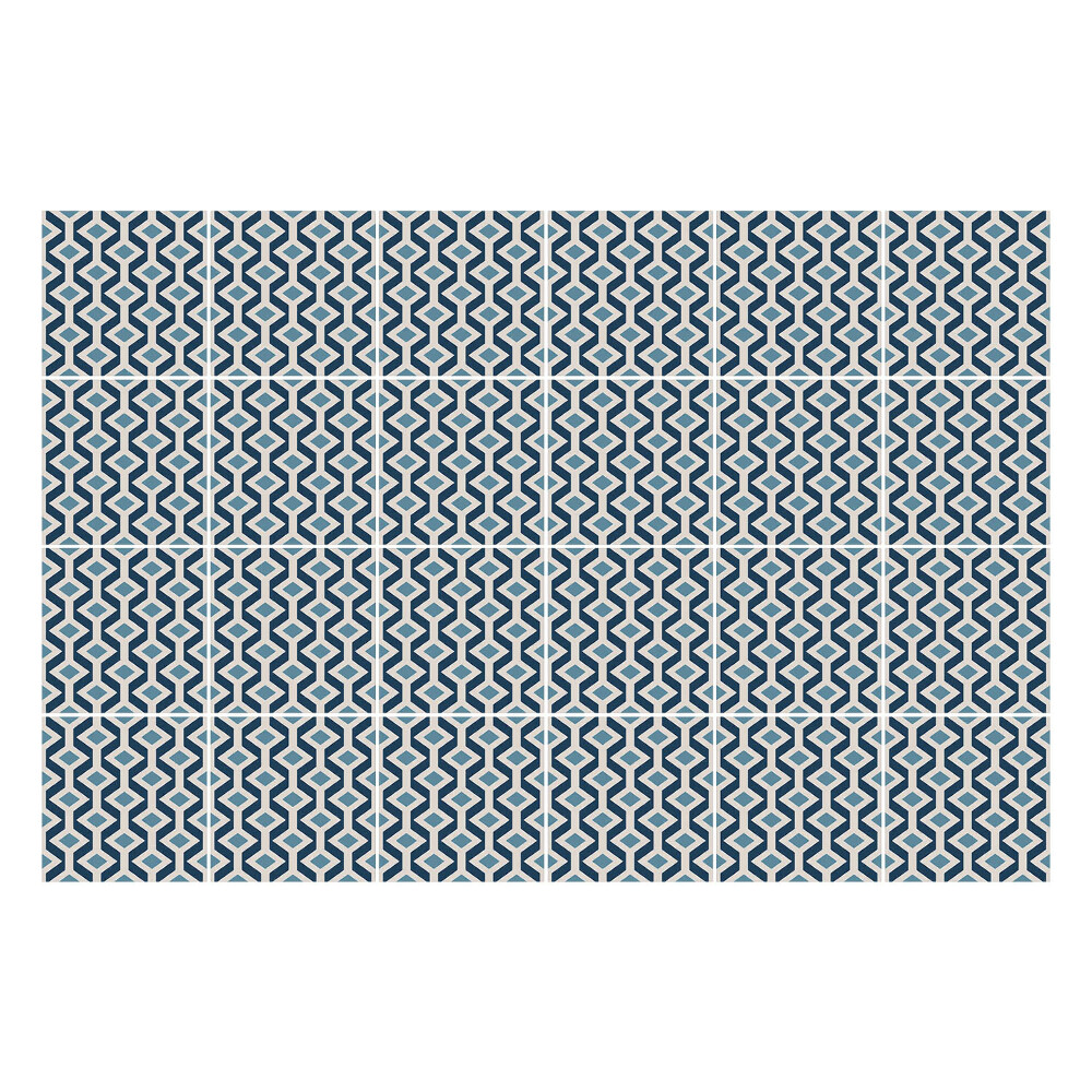 Nálepka na dlaždice Geometrické obrazce v mřížce