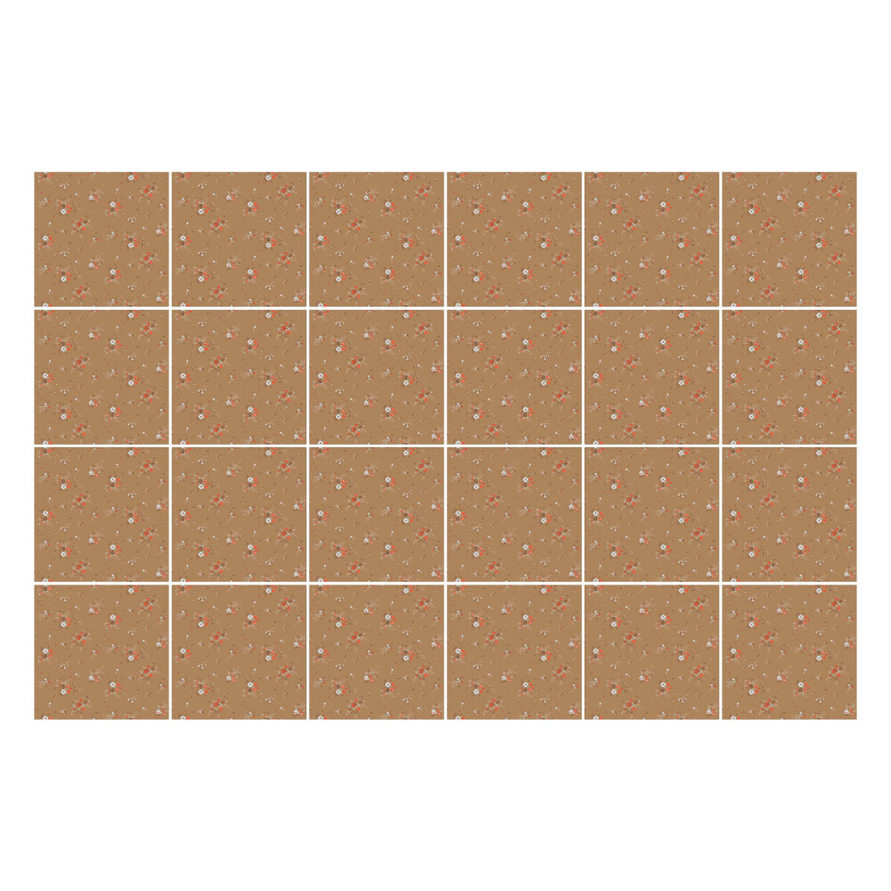 Samolepka na dlaždice Květinový motiv v pozadí