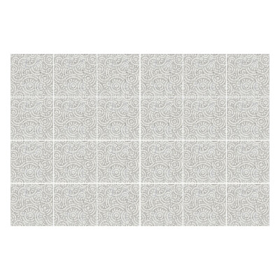 Samolepka na dlaždice Vlny a spirály v pohybu