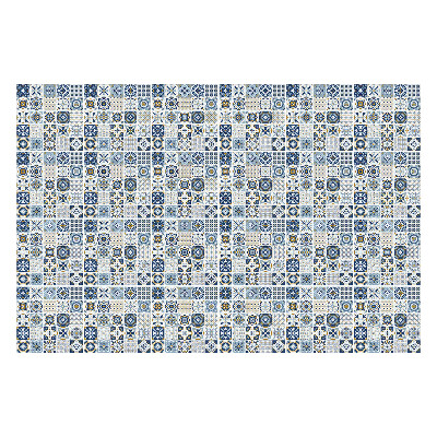 Nálepka na dlaždice Geometrie s květinovým motivem