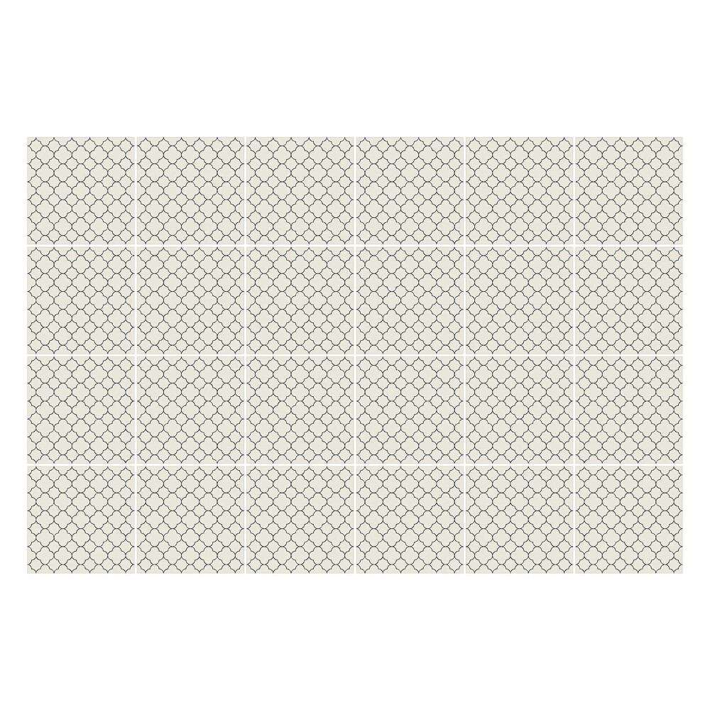 Samolepka na dlaždice Hexagonální motivy v mřížce