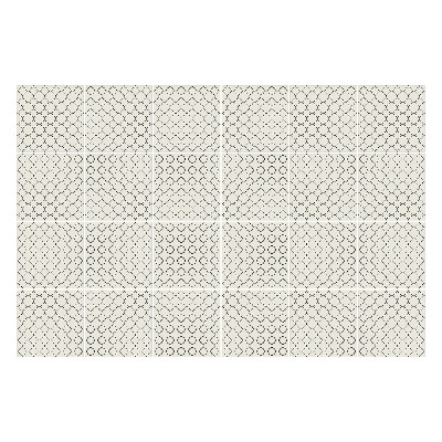 Samolepka na dlaždice Hexagonální motivy v mřížce