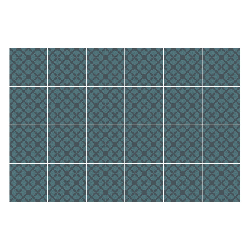 Samolepka na dlaždice Květinový motiv v síťce