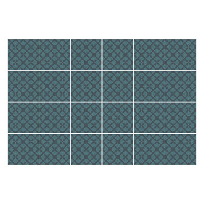 Samolepka na dlaždice Květinový motiv v síťce