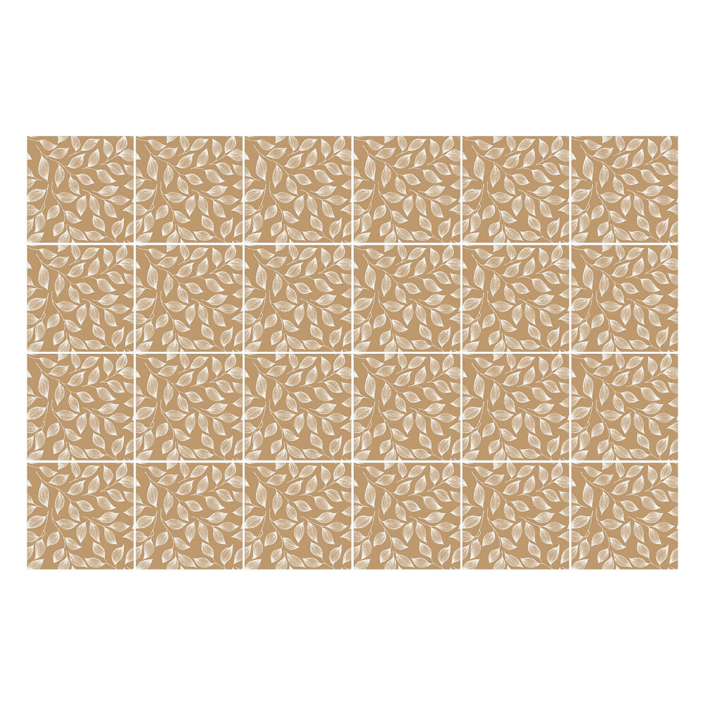 Nálepka na dlaždice Listy v jemném uspořádání