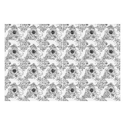 Nálepka na dlaždice Květinový motiv v síťce