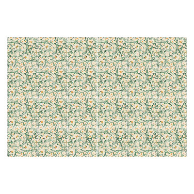 Nálepka na dlaždice Květinový motiv se skvrnami