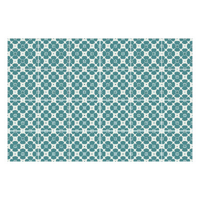 Samolepka na dlaždice Geometrické květiny v síti