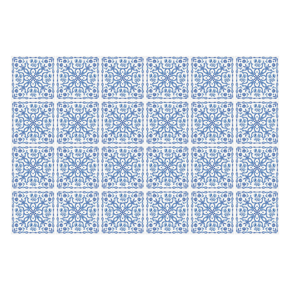 Samolepka na dlaždice Modré dlaždice