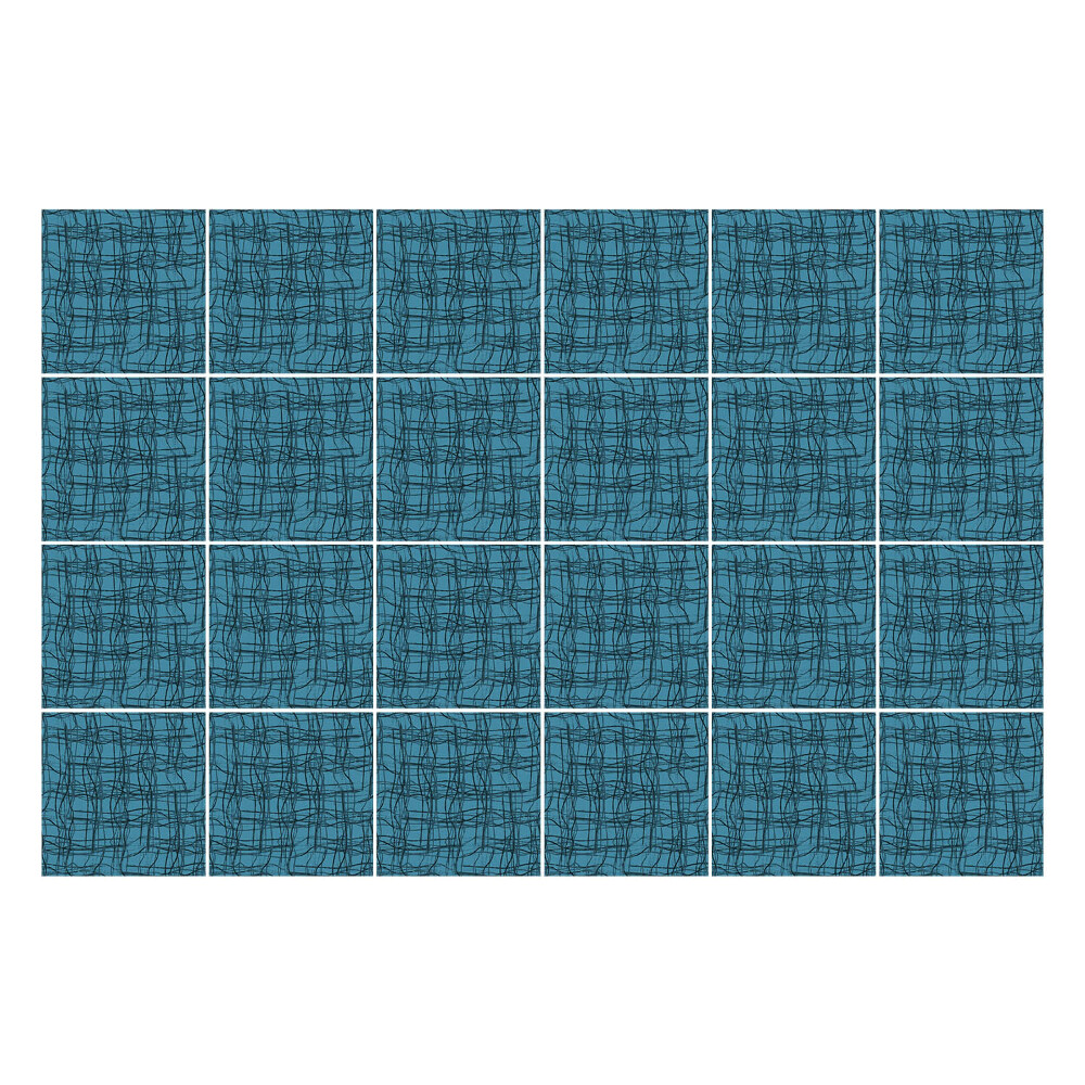 Nálepka na dlaždice Geometrické čáry v mřížce