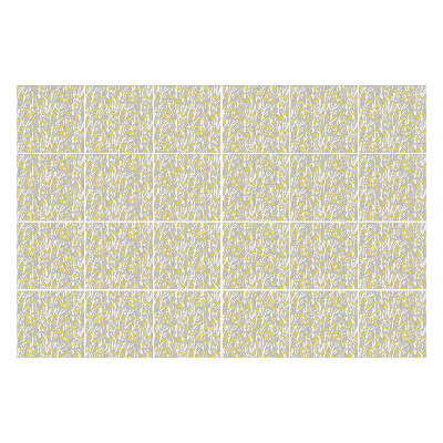 Samolepka na dlaždice Jemné větve s květinami