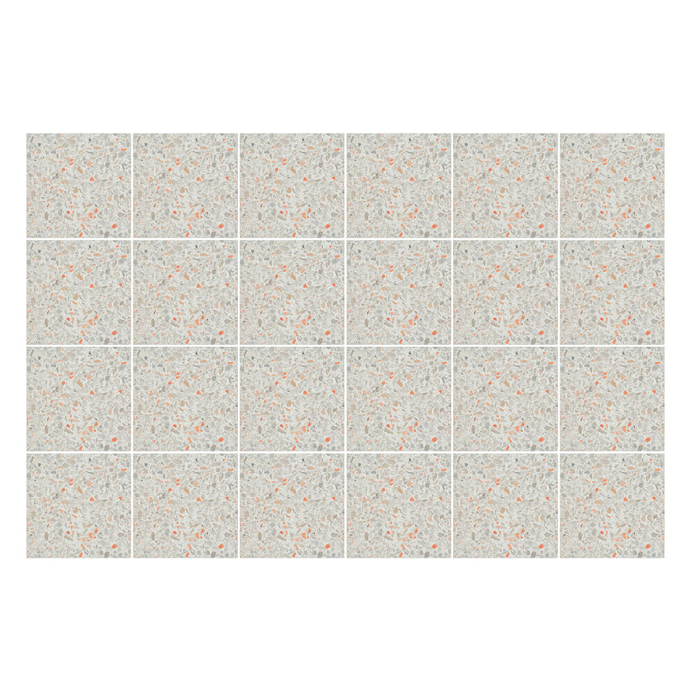 Samolepka na dlaždice Květinový motiv s listy