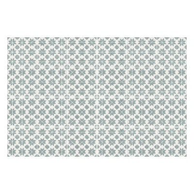 Samolepka na dlaždice Geometrické květiny v síti