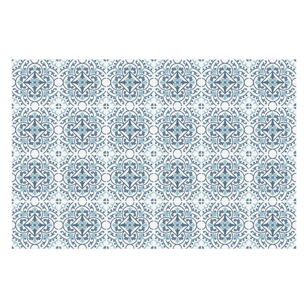 Samolepka na dlaždice Květinové ozdoby v síťovině