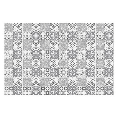 Nálepka na dlaždice Květinové motivy v síťce