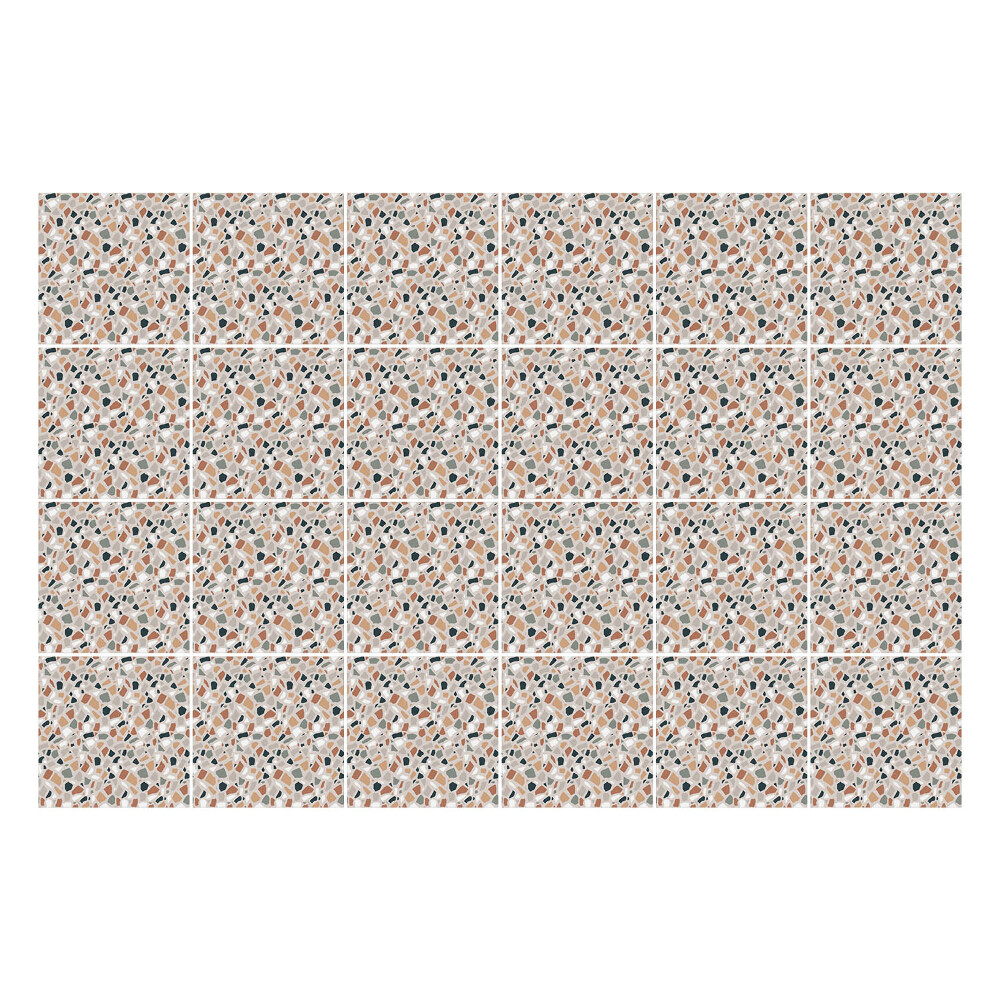 Nálepka na dlaždice Abstraktní listy a tvary