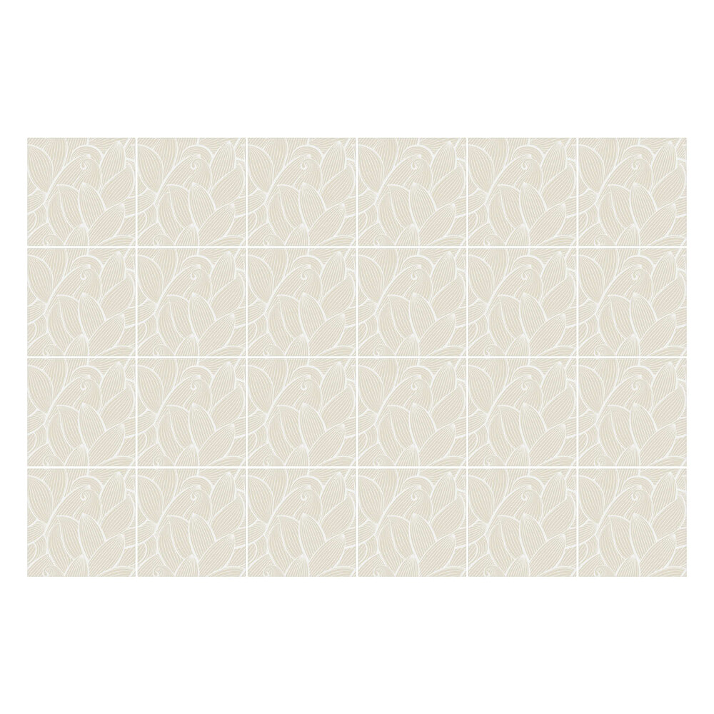 Nálepka na dlaždice Listy v jemném uspořádání