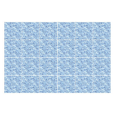 Nálepka na dlaždice Akvarel vlny uspořádání