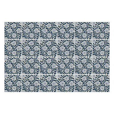 Nálepka na dlaždice Květinový vzor