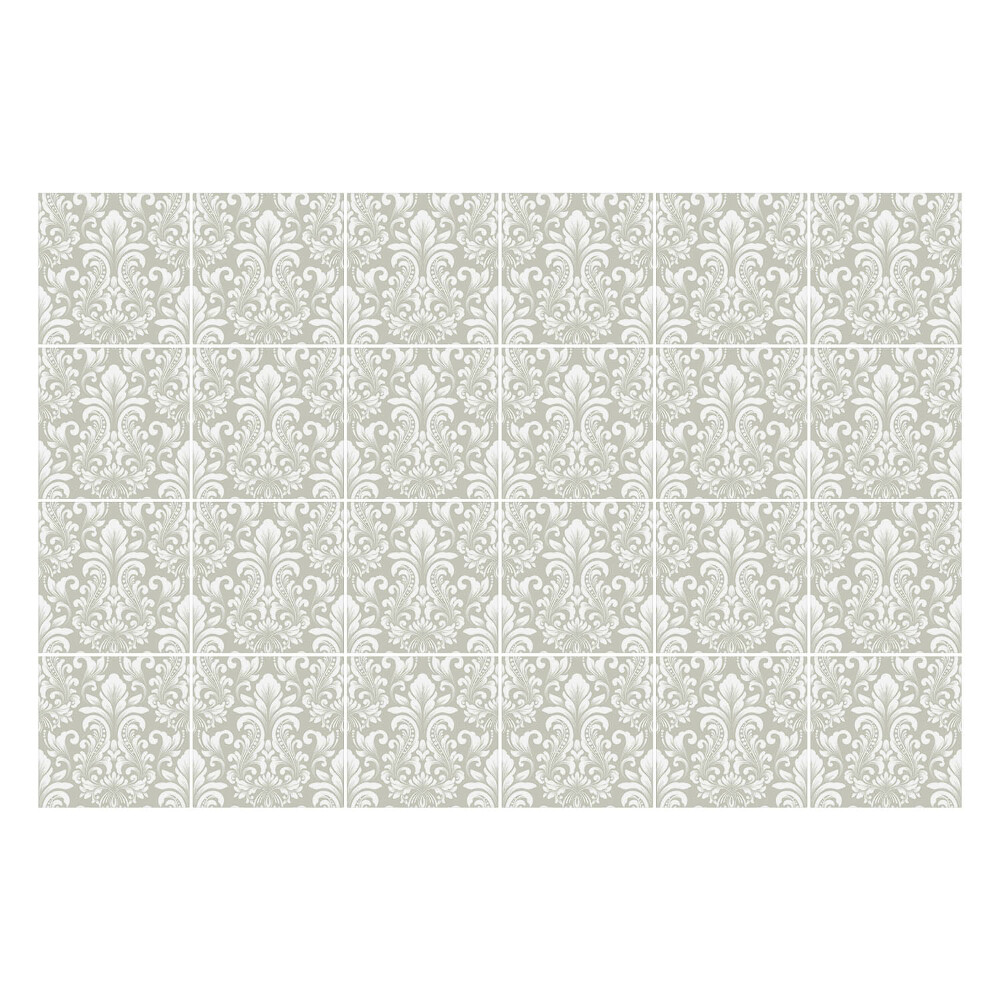 Nálepka na dlaždice Elegantní květinové ozdoby