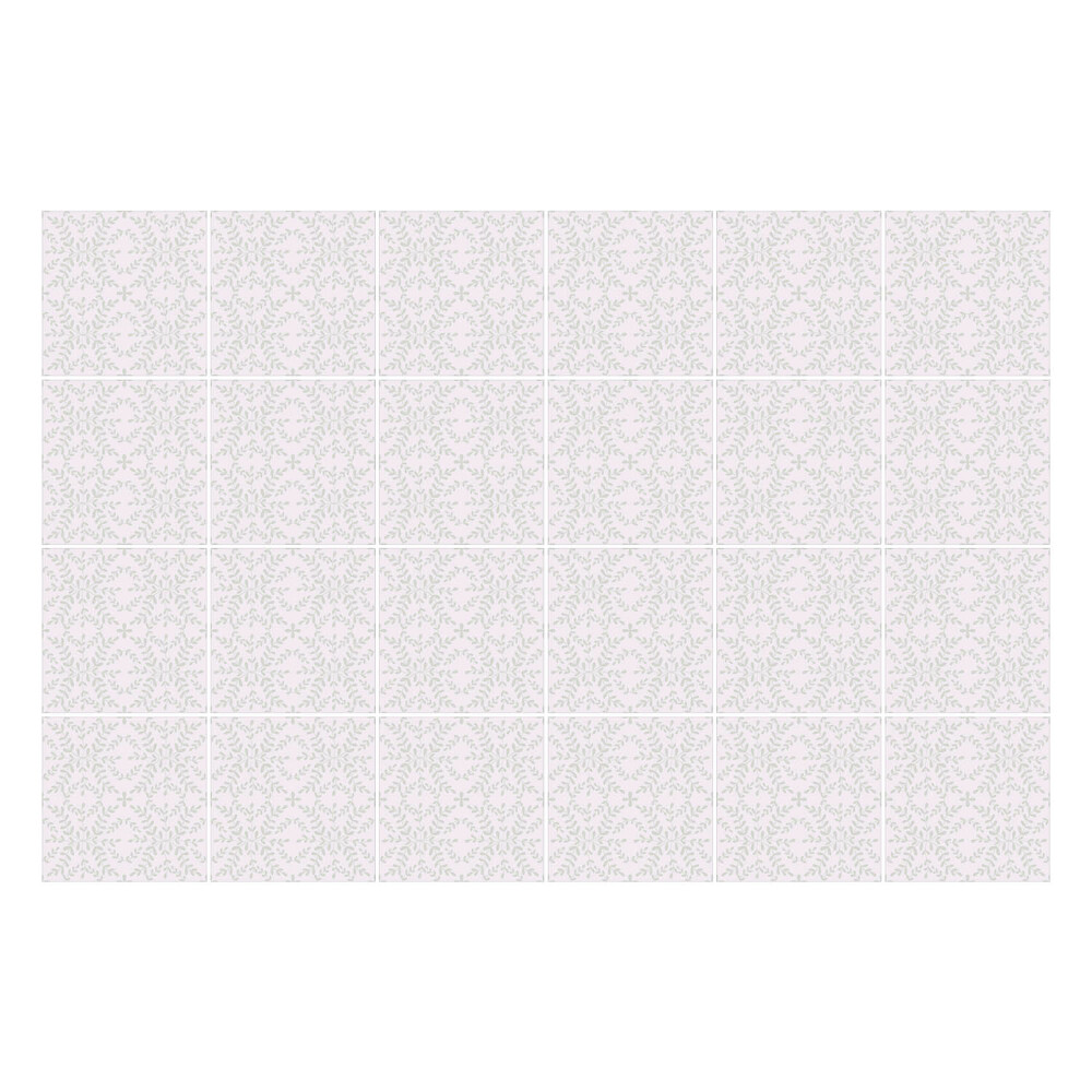 Nálepka na dlaždice Jemný květinový motiv