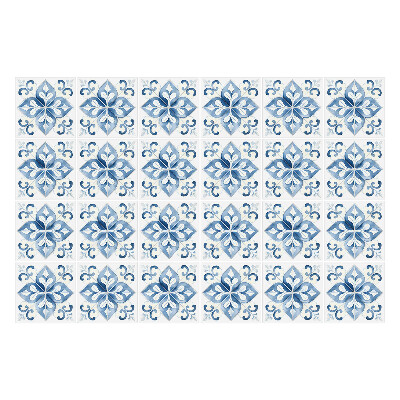 Nálepka na dlaždice Květinové ozdoby v dlaždicích