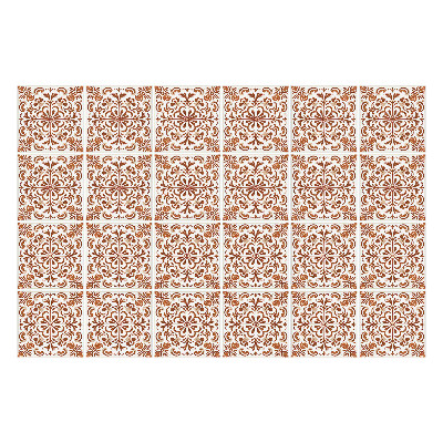 Samolepka na dlaždice Elegantní ozdoby ve čtvercích