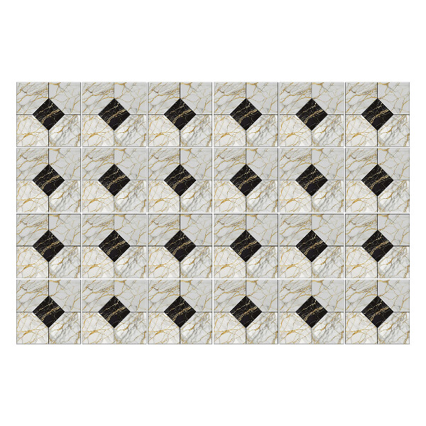 Nálepka na dlaždice Geometrické dlaždice v uspořádání