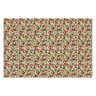 Nálepka na dlaždice Vintage geometrický vzor