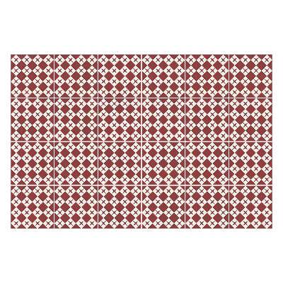 Nálepka na dlaždice Geometrické obrazce v mřížce