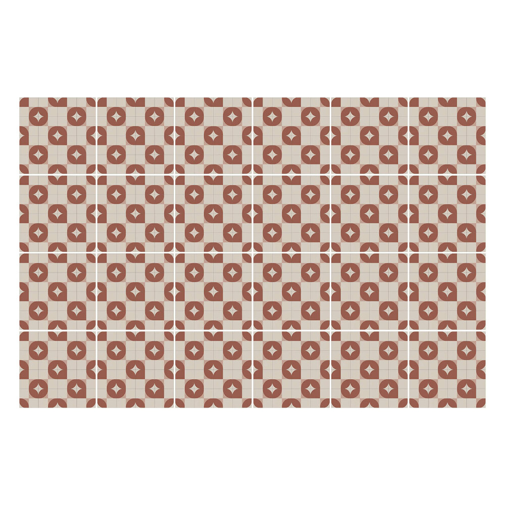 Samolepka na dlaždice Geometrie s tvary