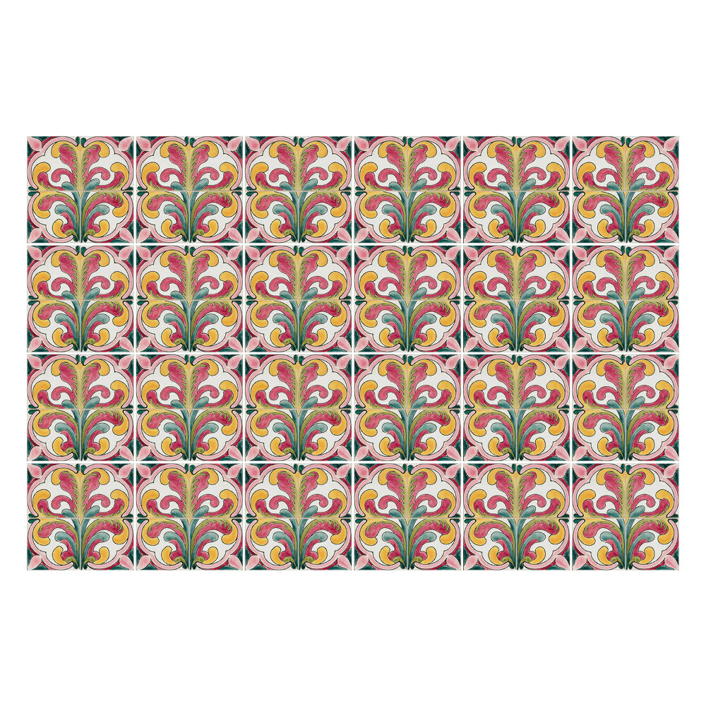 Samolepka na dlaždice Květinové motivy v aranžmá