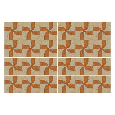 Nálepka na dlaždice Geometrie s oblouky