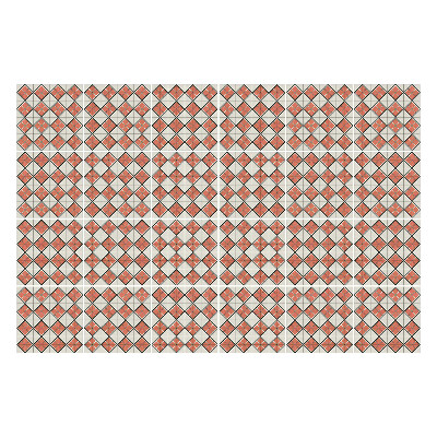 Samolepka na dlaždice Prostorové kosočtverce a čtverce