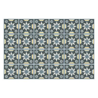Nálepka na dlaždice Geometrické hvězdy a čáry