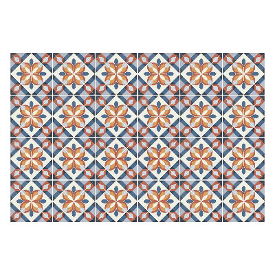 Nálepka na dlaždice Květinové motivy v síťce