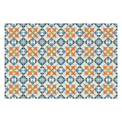 Nálepka na dlaždice Květinové motivy v síťce