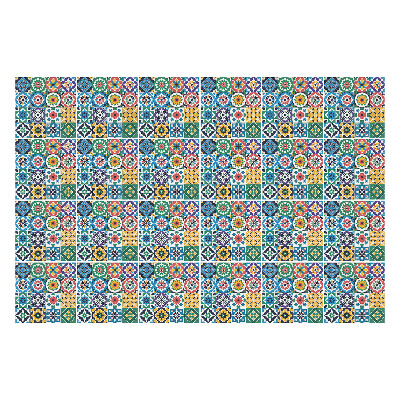 Nálepka na dlaždice Květinové ozdoby v síťovině