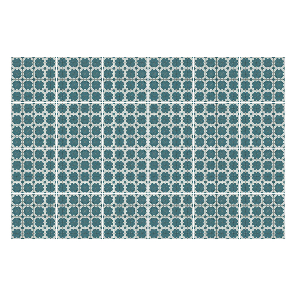 Samolepka na dlaždice Květinový motiv v síťce