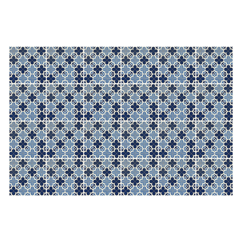 Nálepka na dlaždice Květinové motivy v síťce