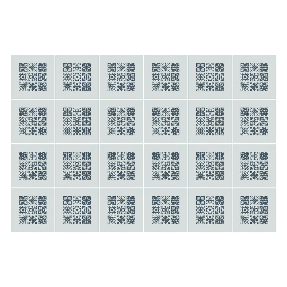 Nálepka na dlaždice Květinové motivy v síťce