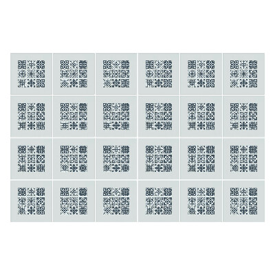 Nálepka na dlaždice Květinové motivy v síťce