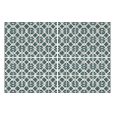 Samolepka na dlaždice Geometrické obrazce v mřížce