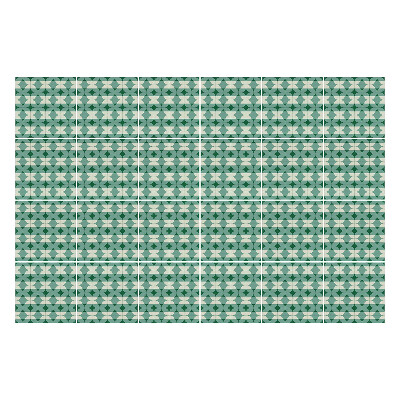 Nálepka na dlaždice Geometrické postavy v řadě