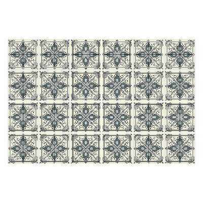 Nálepka na dlaždice Květinové ozdoby v síťovině