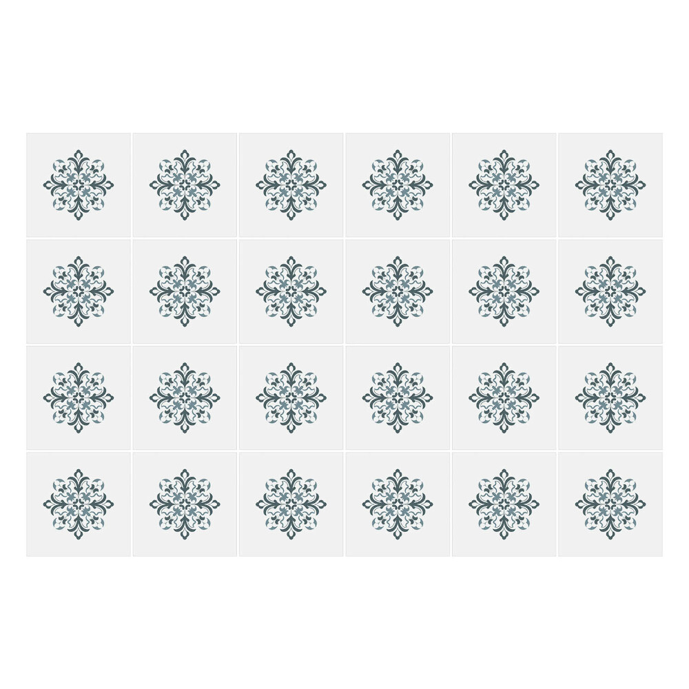 Samolepka na dlaždice Květinový motiv v síťce