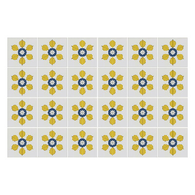 Nálepka na dlaždice Květinové motivy v aranžmá