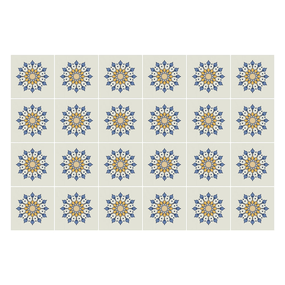 Nálepka na dlaždice Květinové motivy